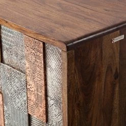 Wolf-Möbel Buffet Orient - Acacia massif / Métal - Multicolore -Meubles de salle à manger Soldes Magasin 1000114122 200512 14063000022 DETAILS P000000001000114122