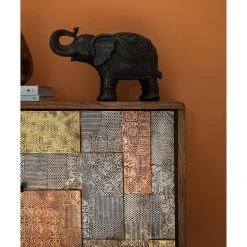 Wolf-Möbel Buffet Orient - Acacia massif / Métal - Multicolore -Meubles de salle à manger Soldes Magasin 1000114122 200630 10585100012 DETAILS P000000001000114122