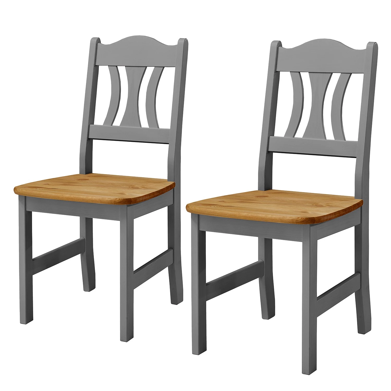 Maison Belfort Chaises Bastide (lot de 2) - Pin massif 1 Maison Belfort Chaises Bastide (lot de 2) - Pin massif