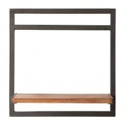 Ars manufacti Étagère murale Manchester - Acacia massif / Métal - Acacia / Anthracite - 40 x 40 cm 9 Ars manufacti Étagère murale Manchester - Acacia massif / Métal - Acacia / Anthracite - 40 x 40 cm -Meubles de salle à manger Soldes Magasin 1000117157 030 GALLERYIMAGES P000000001000117157