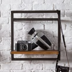 Ars manufacti Étagère murale Manchester - Acacia massif / Métal - Acacia / Anthracite - 40 x 40 cm 8 Ars manufacti Étagère murale Manchester - Acacia massif / Métal - Acacia / Anthracite - 40 x 40 cm -Meubles de salle à manger Soldes Magasin 1000117157 180820 08335802 MOOD GALLERYIMAGES P000000001000117157 mood