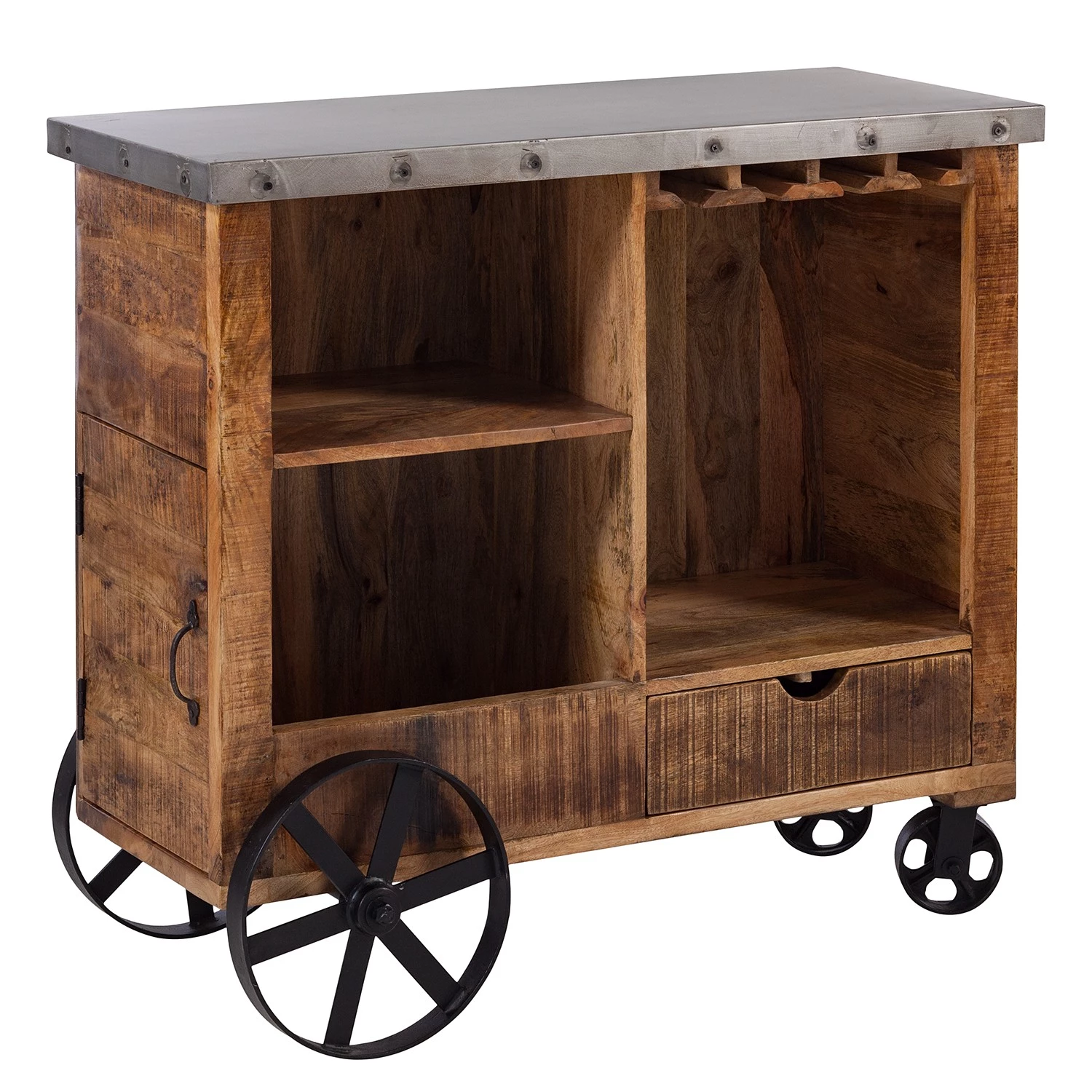 Ars manufacti Bar Kandar - Manguier massif / Métal - Manguier / Argenté 5 Ars manufacti Bar Kandar - Manguier massif / Métal - Manguier / Argenté – Image 5