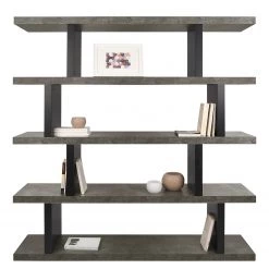 Temahome Étagère Detroit - Imitation béton / Noir mat - Hauteur : 172 cm 14 Temahome Étagère Detroit - Imitation béton / Noir mat - Hauteur : 172 cm -Meubles de salle à manger Soldes Magasin 1000119829 201016 13245400248 DETAILS P000000001000119829