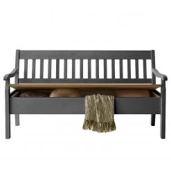 Maison Belfort Banc Boston - Pin massif - Epicéa gris / Epicéa lessivé - Largeur : 169 cm - Avec accoudoirs -Meubles de salle à manger Soldes Magasin 1000120725 211122 08323201867 DETAILS P000000001000120725