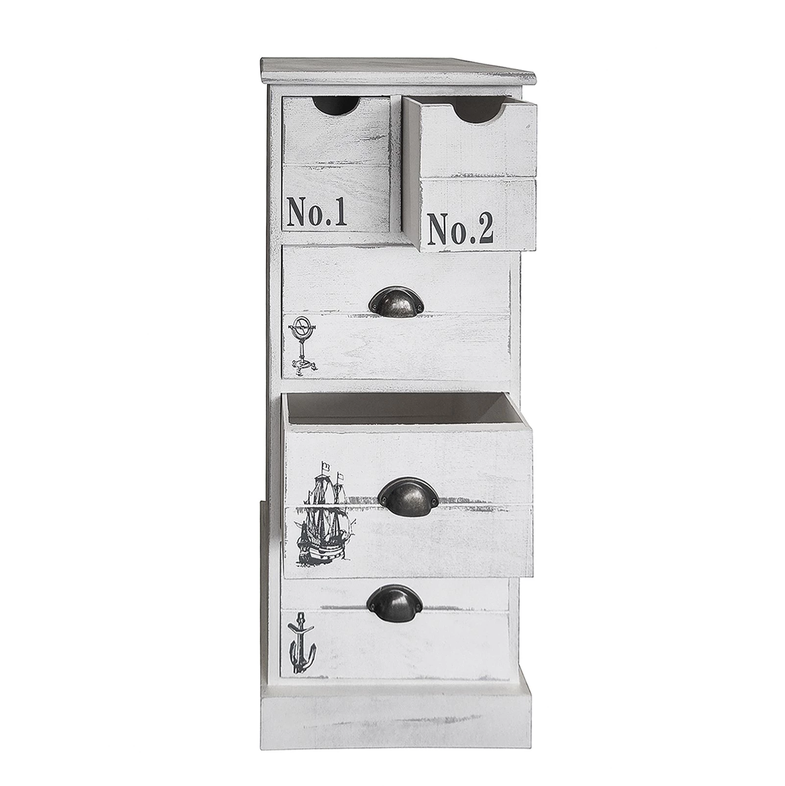 Maison Belfort Commode Nadi I - Partiellement en paulownia massif - Blanc cassé - 86 cm 10 Maison Belfort Commode Nadi I - Partiellement en paulownia massif - Blanc cassé - 86 cm – Image 10