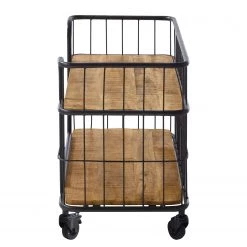 Ars manufacti Étagère Namber II - Manguier massif / Métal - Manguier / Noir -Meubles de salle à manger Soldes Magasin 1000122518 201008 06182900004 DETAILS P000000001000122518