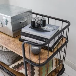 Ars manufacti Étagère Namber II - Manguier massif / Métal - Manguier / Noir -Meubles de salle à manger Soldes Magasin 1000122518 210129 15182500005 DETAILS P000000001000122518