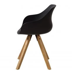 Mørteens Chaises à accoudoirs Skelde I - Matière plastique / Hévéa massif - Noir - Lot de 2 19 Mørteens Chaises à accoudoirs Skelde I - Matière plastique / Hévéa massif - Noir - Lot de 2 -Meubles de salle à manger Soldes Magasin 1000123392 201008 06234600222 DETAILS P000000001000123392