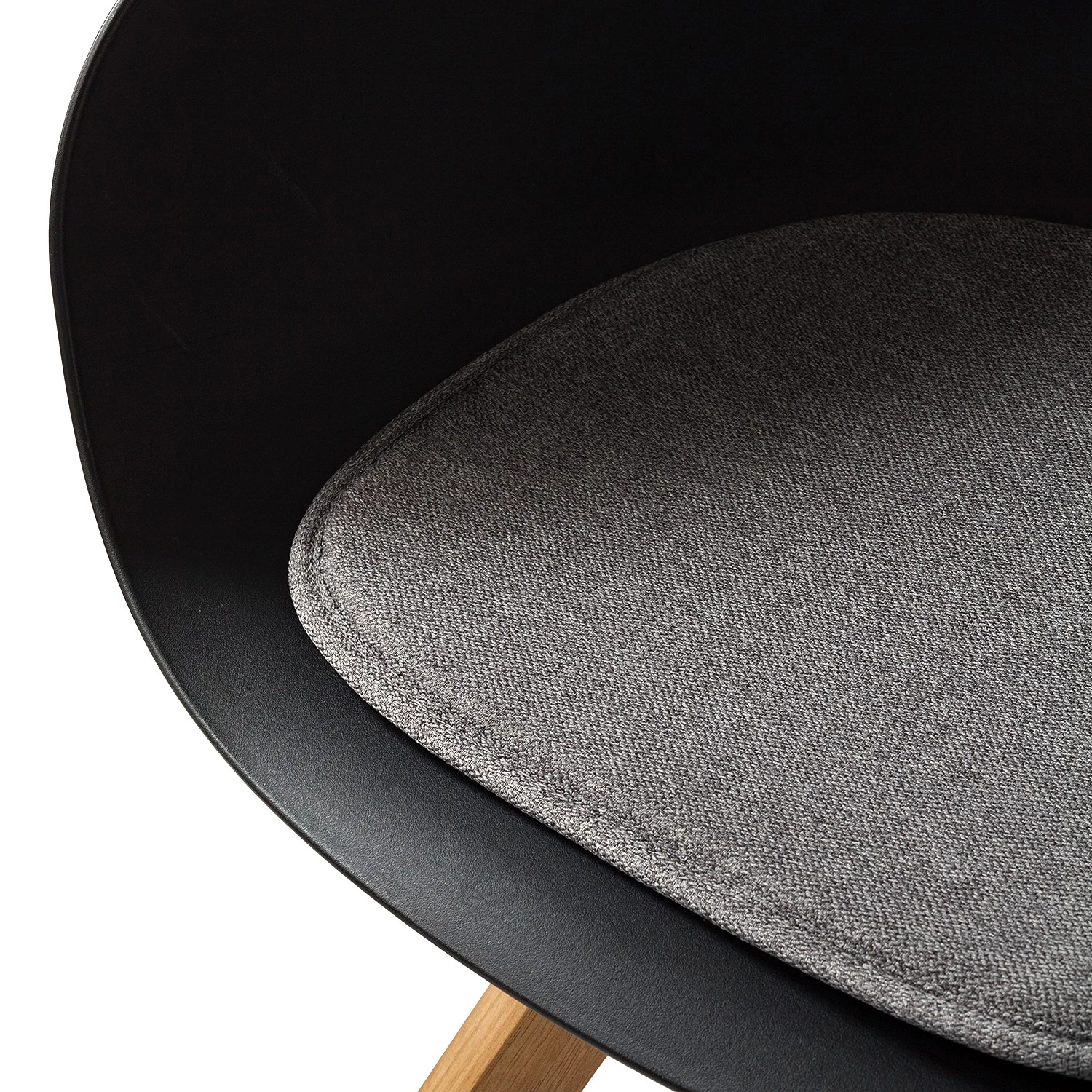 Mørteens Chaises à accoudoirs Skelde I - Matière plastique / Hévéa massif - Noir - Lot de 2 12 Mørteens Chaises à accoudoirs Skelde I - Matière plastique / Hévéa massif - Noir - Lot de 2 – Image 12