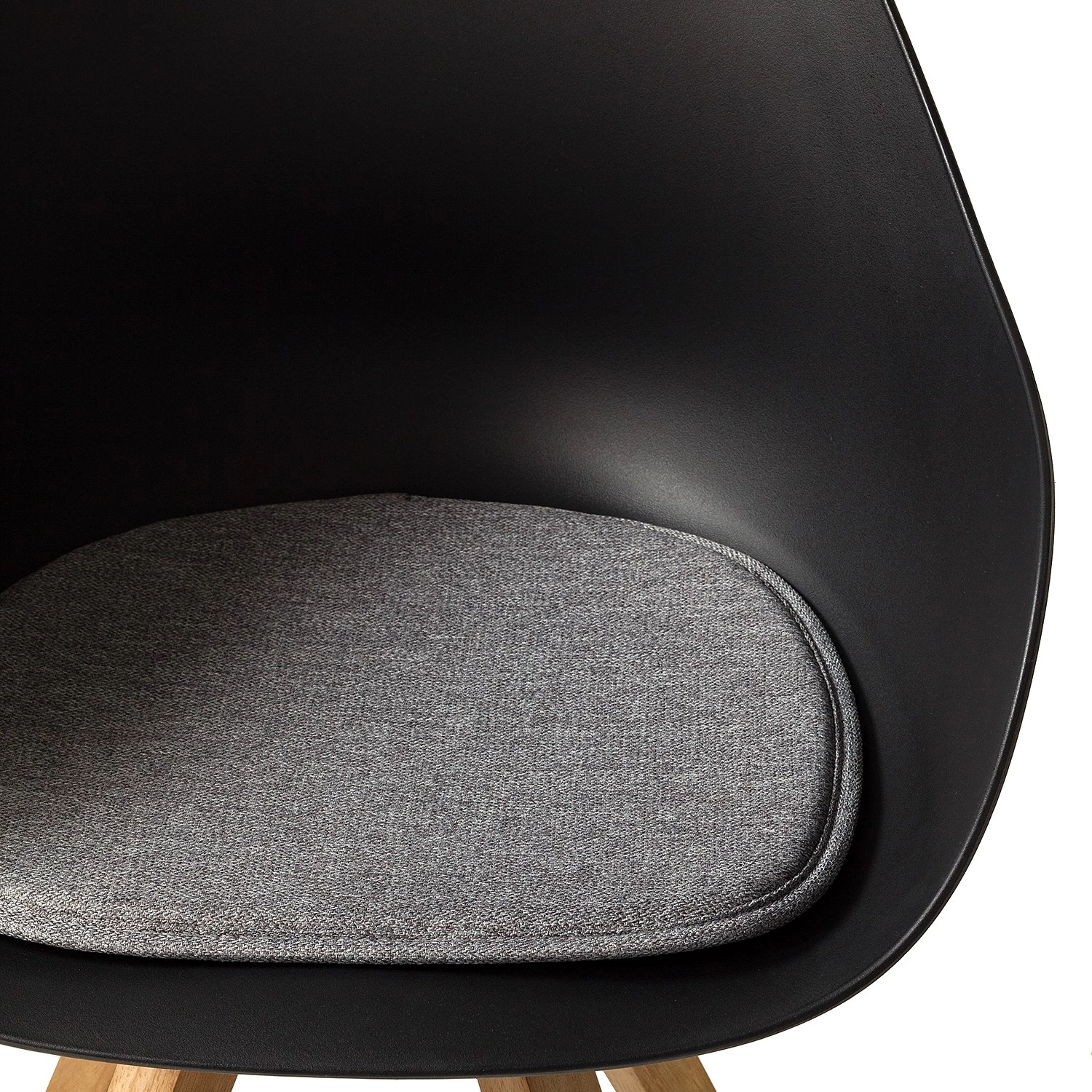 Mørteens Chaises à accoudoirs Skelde I - Matière plastique / Hévéa massif - Noir - Lot de 2 13 Mørteens Chaises à accoudoirs Skelde I - Matière plastique / Hévéa massif - Noir - Lot de 2 – Image 13