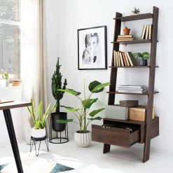 Mørteens Étagère Gjora - Partiellement en hévéa massif - Noyer -Meubles de salle à manger Soldes Magasin 1000123440 190321 17262300002 MOOD GALLERYIMAGES P000000001000123440 mood