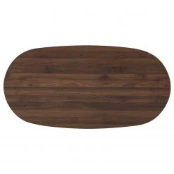 Mørteens Table Gjora II - Partiellement en hévéa massif - Imitation noyer -Meubles de salle à manger Soldes Magasin 1000123457 200325 14501900005 DETAILS P000000001000123457