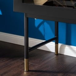 Studio Copenhagen Enfilade Luuk - Noir mat / Doré -Meubles de salle à manger Soldes Magasin 1000123483 190320 10551100006 GALLERYIMAGES P000000001000123483