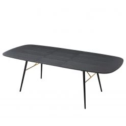 Studio Copenhagen Table extensible Moyo - Placage Chêne/ Métal - Chêne noir / Noir -Meubles de salle à manger Soldes Magasin 1000123490 190131 15480600012 GALLERYIMAGES P000000001000123490
