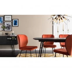 Studio Copenhagen Table extensible Moyo - Placage Chêne/ Métal - Chêne noir / Noir -Meubles de salle à manger Soldes Magasin 1000123490 190402 16461200006 GALLERYIMAGES P000000001000123490