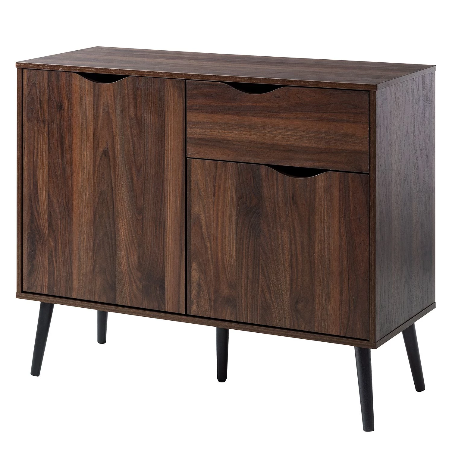 Mørteens Commode Gjora I - Partiellement en hévéa massif - Noyer 1 Mørteens Commode Gjora I - Partiellement en hévéa massif - Noyer