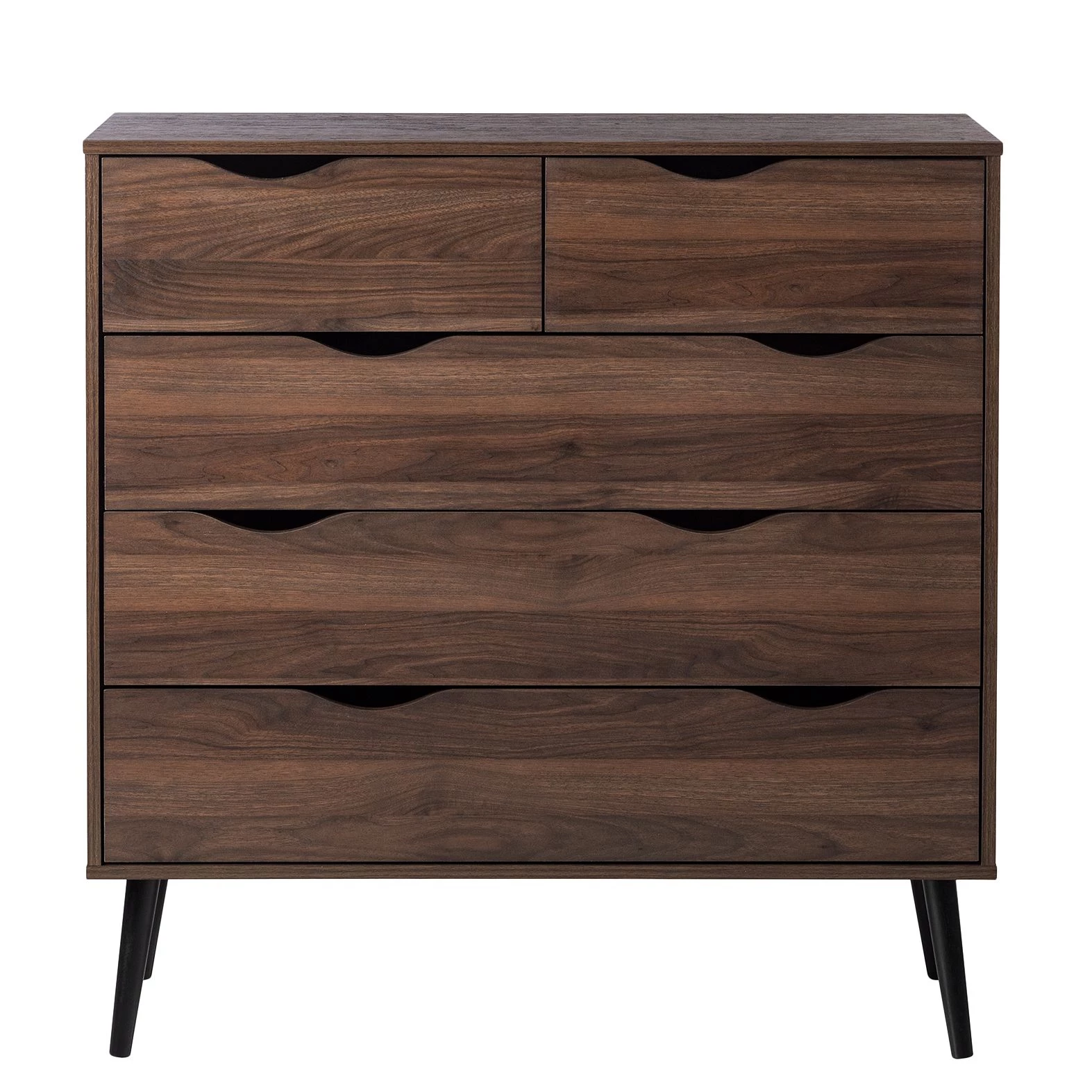 Mørteens Commode Gjora II - Partiellement en hévéa massif - Noyer 4 Mørteens Commode Gjora II - Partiellement en hévéa massif - Noyer – Image 4