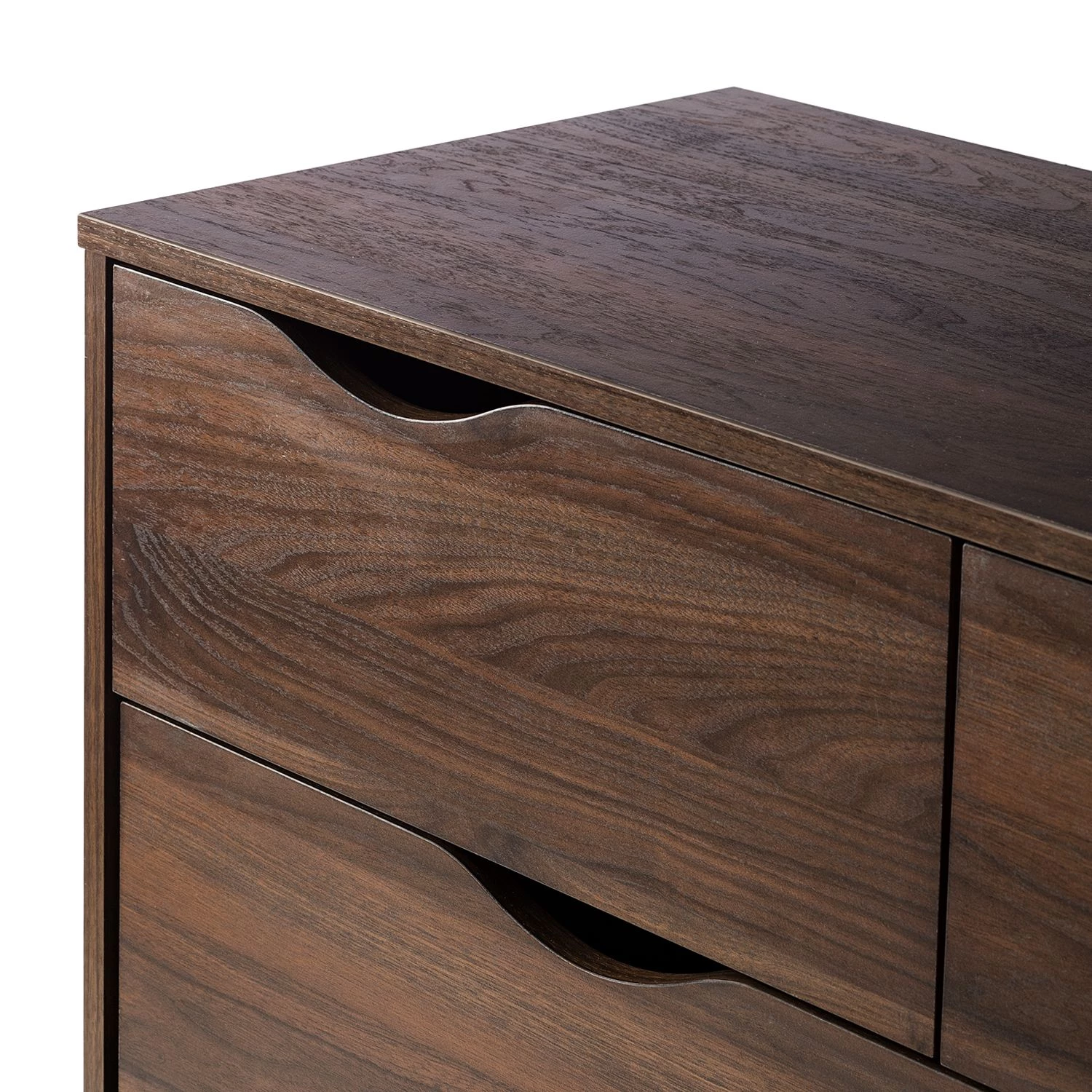 Mørteens Commode Gjora II - Partiellement en hévéa massif - Noyer 7 Mørteens Commode Gjora II - Partiellement en hévéa massif - Noyer – Image 7