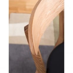 Mørteens Chaises Bogmoor (lot de 2) - imitation cuir / Frêne massif - Beige / Noir -Meubles de salle à manger Soldes Magasin 1000123742 210106 06472300006 DETAILS P000000001000123742