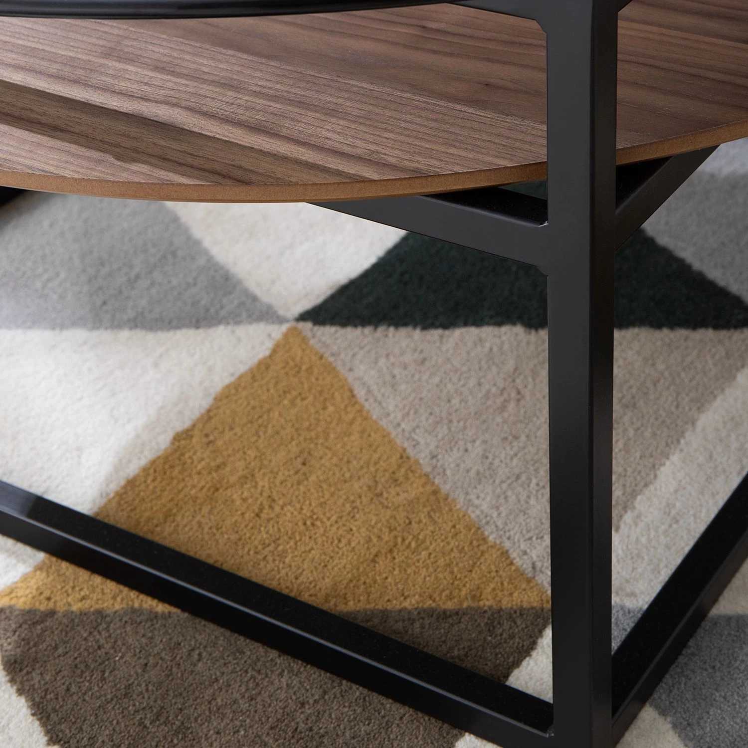 Studio Copenhagen Table basse Sumstad - Verre fumé / Métal - Noyer / Noir 12 Studio Copenhagen Table basse Sumstad - Verre fumé / Métal - Noyer / Noir – Image 12