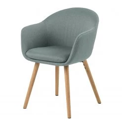 Mørteens Chaise à accoudoirs Hallund I - Tissu - Gris pigeon