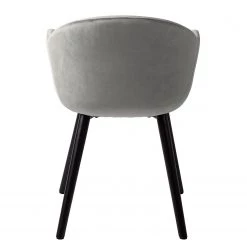 Mørteens Chaise à accoudoirs Hallund II - Velours / Hévéa massif - Noir - Gris 17 Mørteens Chaise à accoudoirs Hallund II - Velours / Hévéa massif - Noir - Gris -Meubles de salle à manger Soldes Magasin 1000123817 181107 10110211 GALLERYIMAGES P000000001000123817