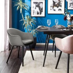 Mørteens Chaise à accoudoirs Hallund II - Velours / Hévéa massif - Noir - Gris 14 Mørteens Chaise à accoudoirs Hallund II - Velours / Hévéa massif - Noir - Gris -Meubles de salle à manger Soldes Magasin 1000123817 190326 13193400007 MOOD GALLERYIMAGES P000000001000123817 mood