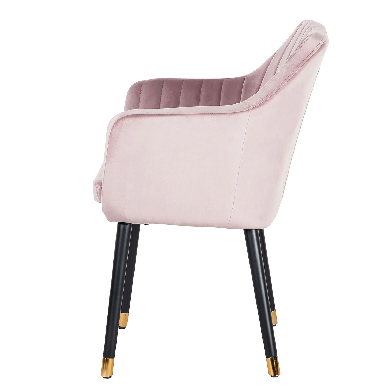 Jack & Alice Chaise avec accoudoirs Leezy G - Chêne massif / Velours - Rose vieilli / Noir 6 Jack & Alice Chaise avec accoudoirs Leezy G - Chêne massif / Velours - Rose vieilli / Noir – Image 6
