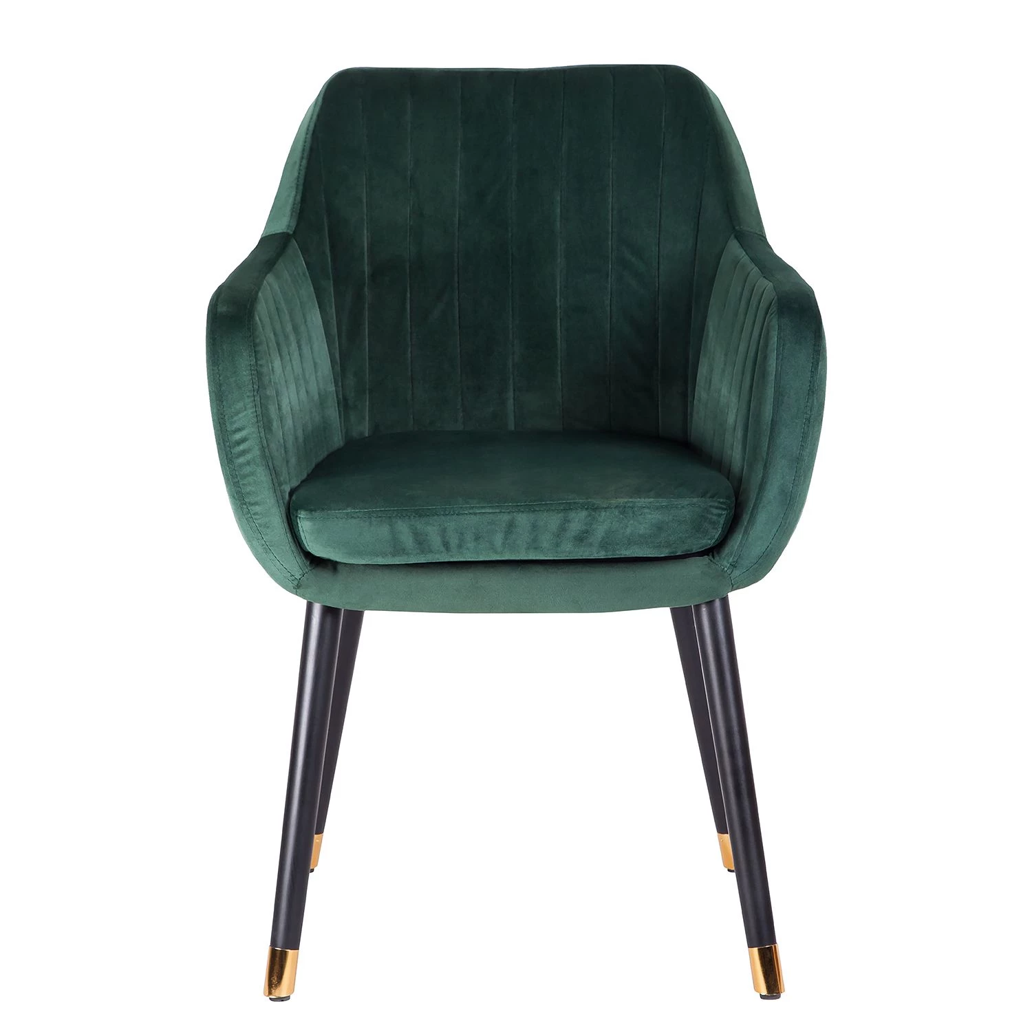 Jack & Alice Chaise avec accoudoirs Leezy G - Chêne massif / Velours - Vert / Noir 5 Jack & Alice Chaise avec accoudoirs Leezy G - Chêne massif / Velours - Vert / Noir – Image 5