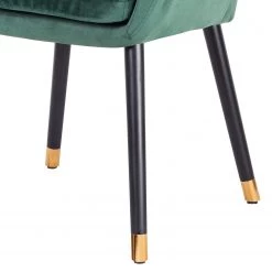 Jack & Alice Chaise avec accoudoirs Leezy G - Chêne massif / Velours - Vert / Noir 21 Jack & Alice Chaise avec accoudoirs Leezy G - Chêne massif / Velours - Vert / Noir -Meubles de salle à manger Soldes Magasin 1000123847 181120 12334604 GALLERYIMAGES P000000001000123847