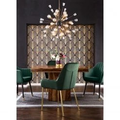 Jack & Alice Chaise avec accoudoirs Leezy G - Chêne massif / Velours - Vert / Noir 14 Jack & Alice Chaise avec accoudoirs Leezy G - Chêne massif / Velours - Vert / Noir -Meubles de salle à manger Soldes Magasin 1000123847 190212 16361000026 MOOD GALLERYIMAGES P000000001000123847 mood