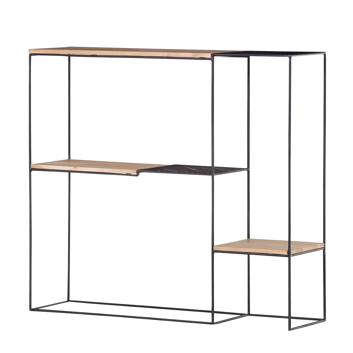Red Living Étagère Soltas - Acacia massif / Métal - Acacia / Noir 1 Red Living Étagère Soltas - Acacia massif / Métal - Acacia / Noir