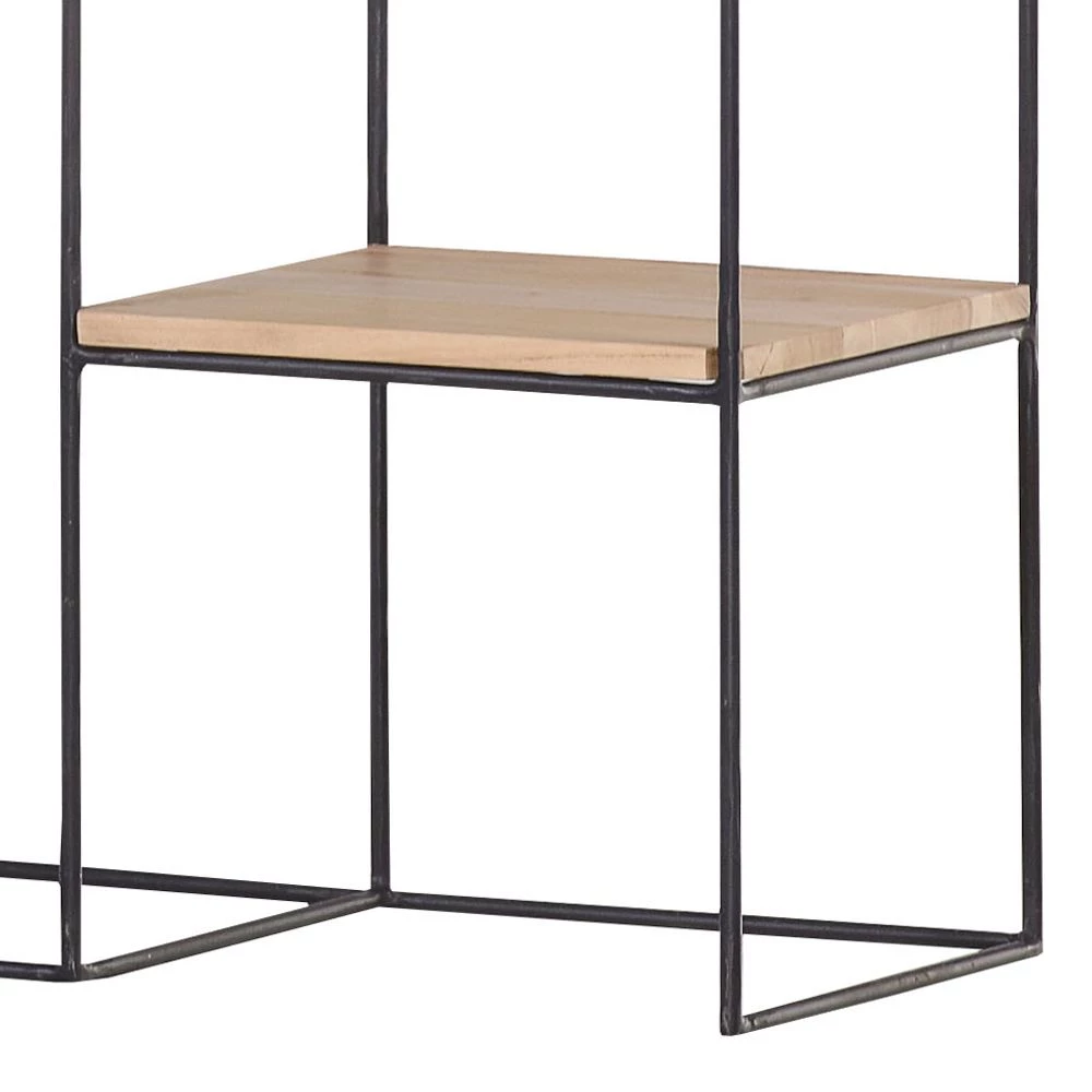 Red Living Étagère Soltas - Acacia massif / Métal - Acacia / Noir 3 Red Living Étagère Soltas - Acacia massif / Métal - Acacia / Noir – Image 3