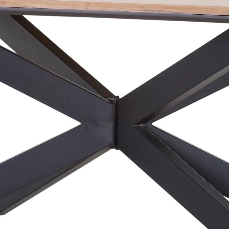 Ars manufacti Table Manki - Acacia massif / Métal - Acacia / Noir 5 Ars manufacti Table Manki - Acacia massif / Métal - Acacia / Noir – Image 5