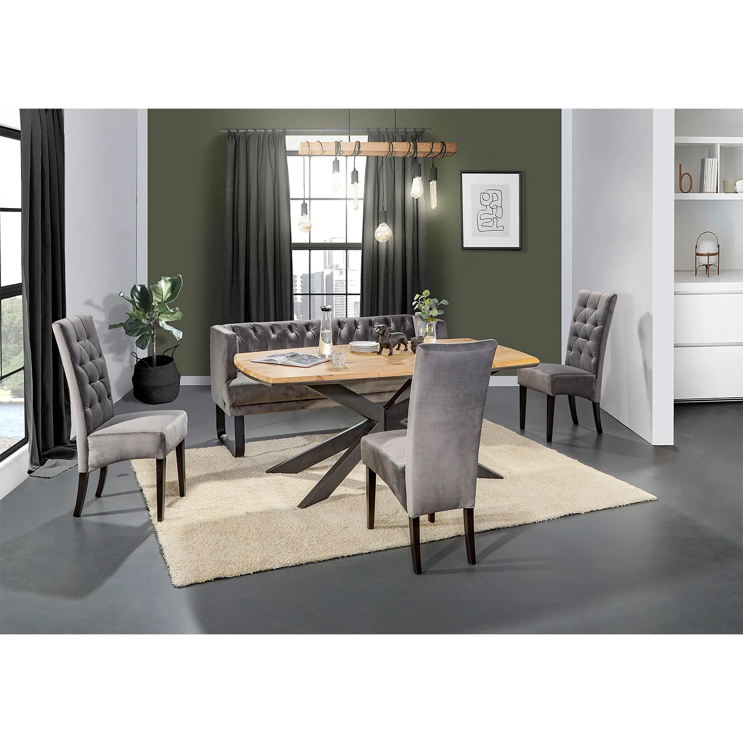 Ars manufacti Table Manki - Acacia massif / Métal - Acacia / Noir 3 Ars manufacti Table Manki - Acacia massif / Métal - Acacia / Noir – Image 3