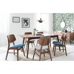 Mørteens Table Hobo - Placage noyer véritable -Meubles de salle à manger Soldes Magasin 1000124048 190404 13513400024 MOOD GALLERYIMAGES P000000001000124048 mood