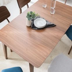 Mørteens Table Hobo - Placage noyer véritable -Meubles de salle à manger Soldes Magasin 1000124048 190404 13513500026 GALLERYIMAGES P000000001000124048