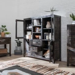 Ars manufacti Buffet haut Keyport II - Manguier massif -Meubles de salle à manger Soldes Magasin 1000125896 190523 11150300069 MOOD GALLERYIMAGES P000000001000125896 mood