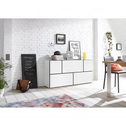 Now! by hülsta Rangement mural hülsta now to go II - Blanc pur laqué / Blanc neige - 39 x 38 cm -Meubles de salle à manger Soldes Magasin 1000127817 180924 10035759 MOOD GALLERYIMAGES P000000001000127817 mood