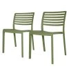 Blanke Design Chaises Lama (lot de 2) - Matière plastique - Vert pistache