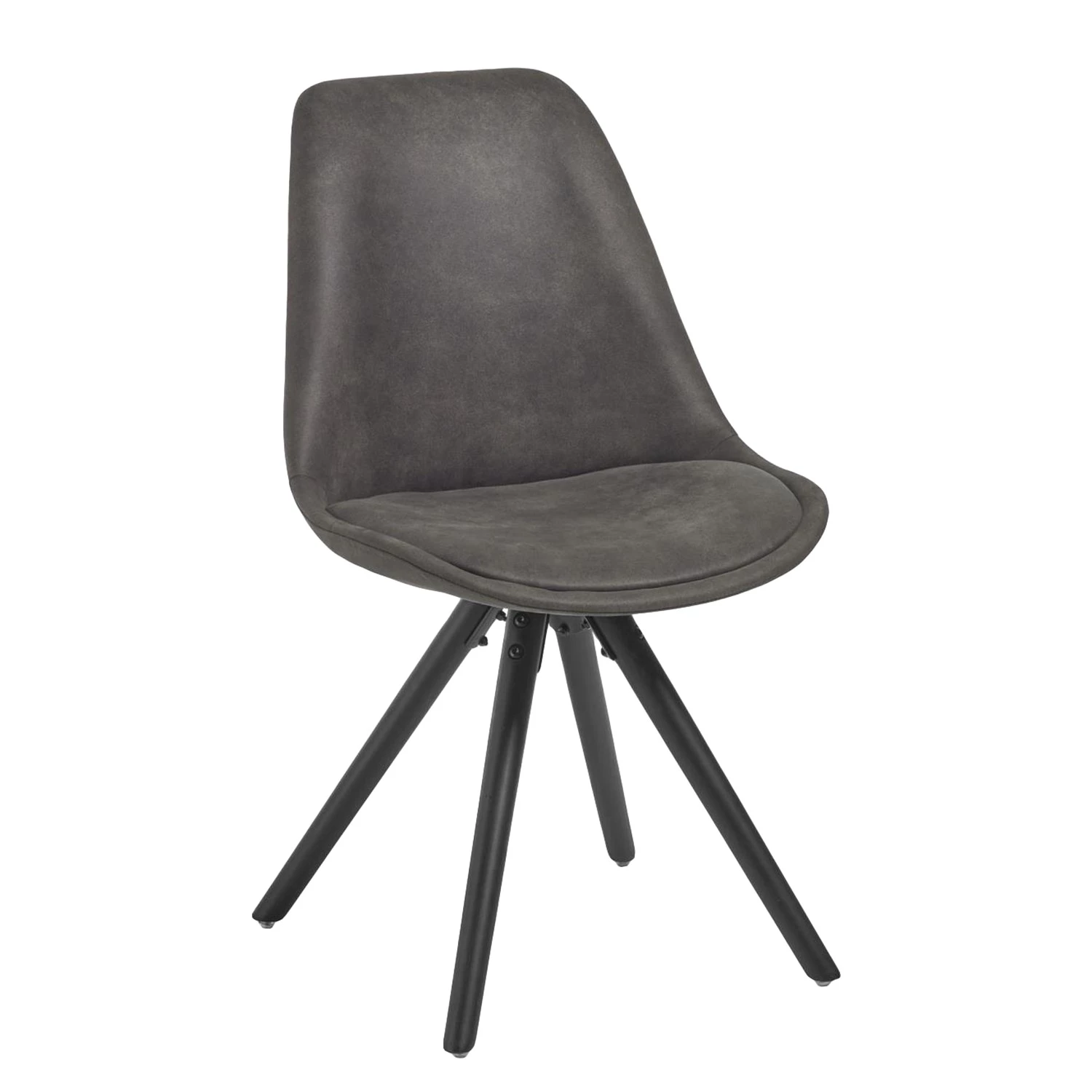 Norrwood Chaises capitonnées Ralf ll (lot de 4) - Graphite 4 Norrwood Chaises capitonnées Ralf ll (lot de 4) - Graphite – Image 4