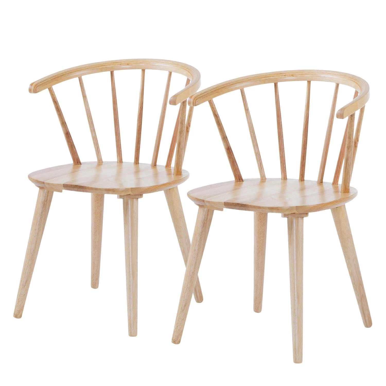 Norrwood Chaises Krise (lot de 2) - Hévéa 1 Norrwood Chaises Krise (lot de 2) - Hévéa
