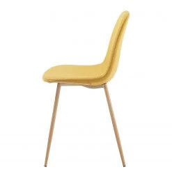 Norrwood Chaises capitonnées Yaren (lot de 4) - Jaune moutarde -Meubles de salle à manger Soldes Magasin 1000128786 180821 085054281 GALLERYIMAGES P000000001000128786