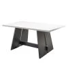 Mooved Table Leeton lV - Blanc - Hauteur : 76 cm - Largeur : 160 cm - Profondeur : 90 cm