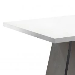 Mooved Table Leeton lV - Blanc - Hauteur : 76 cm - Largeur : 160 cm - Profondeur : 90 cm 5 Mooved Table Leeton lV - Blanc - Hauteur : 76 cm - Largeur : 160 cm - Profondeur : 90 cm -Meubles de salle à manger Soldes Magasin 1000128927 180918 12322030 GALLERYIMAGES P000000001000128927