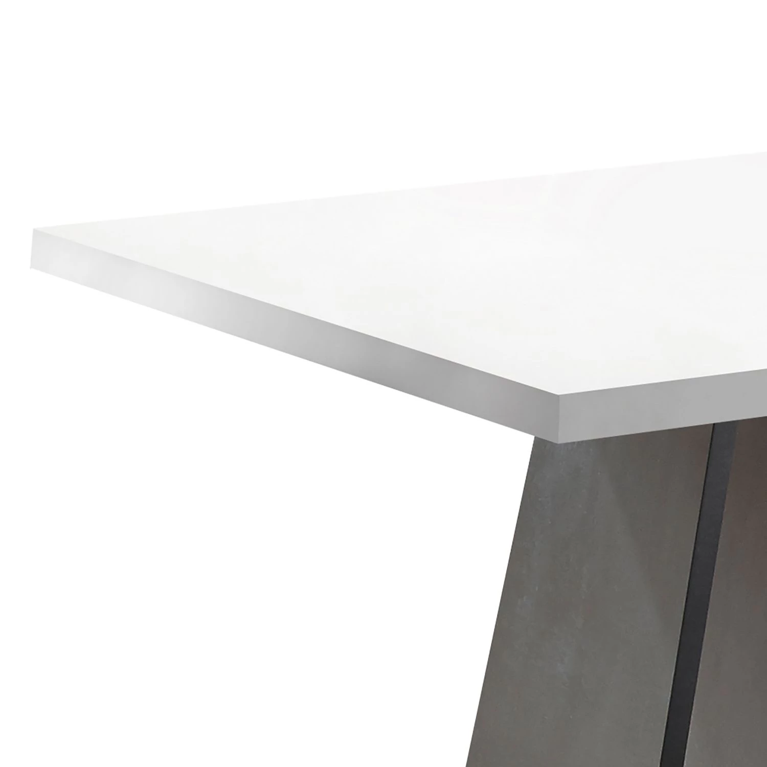 Mooved Table Leeton lV - Blanc - Hauteur : 76 cm - Largeur : 160 cm - Profondeur : 90 cm 3 Mooved Table Leeton lV - Blanc - Hauteur : 76 cm - Largeur : 160 cm - Profondeur : 90 cm – Image 3
