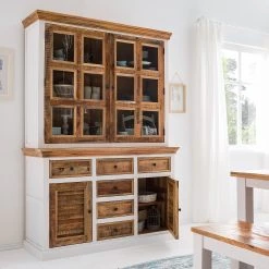 Maison Belfort Buffet Newhaven - Partiellement en manguier massif - Manguier / Blanc -Meubles de salle à manger Soldes Magasin 1000128954 200122 18404700044 MOOD DETAILS P000000001000128954 mood