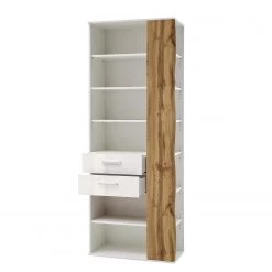 Loftscape Etagère Vantaa - Blanc brillant / Imitation chêne -Meubles de salle à manger Soldes Magasin 1000129181 200811 14102901455 DETAILS P000000001000129181