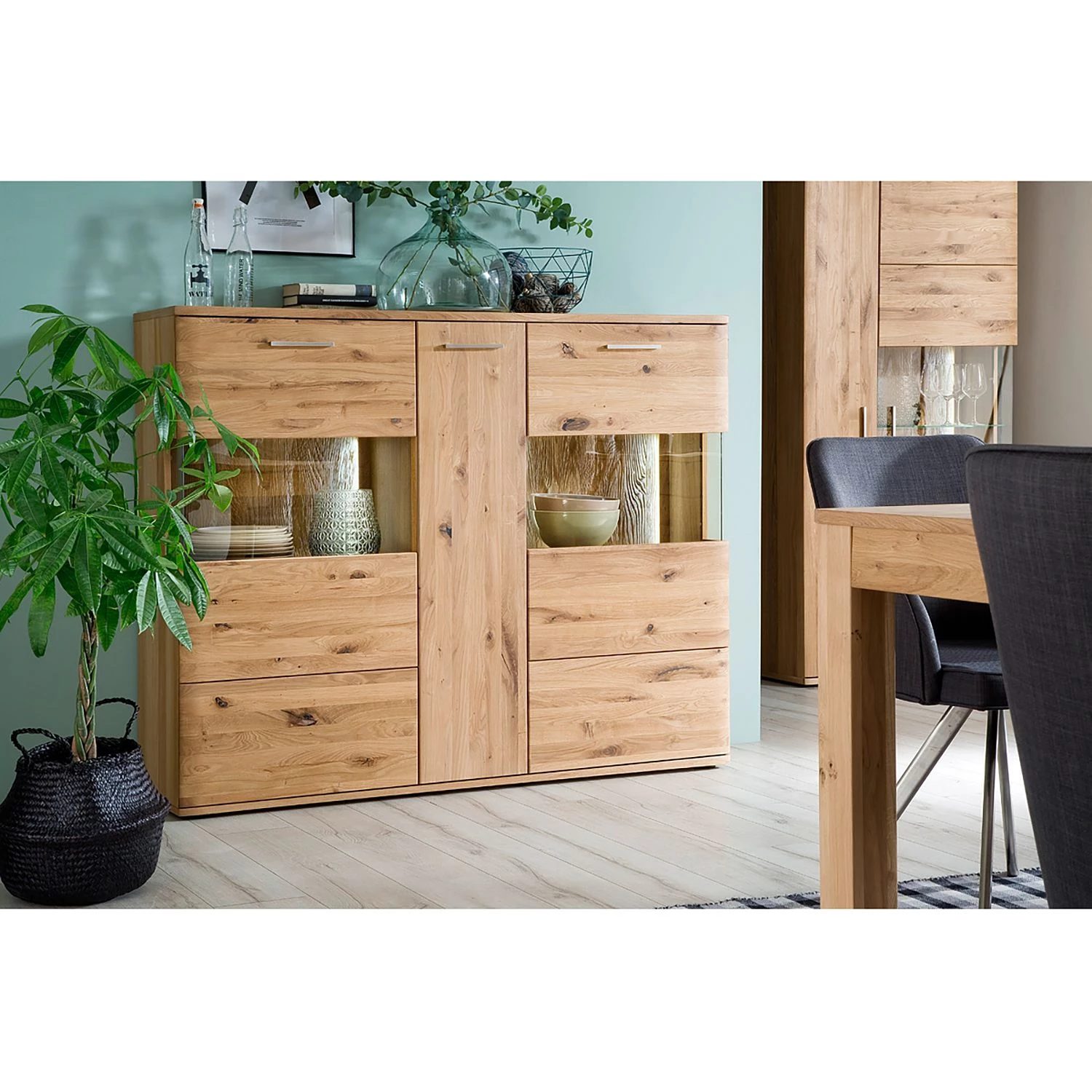 Naturoo Buffet haut Ristiina I - Partiellement en chêne massif - Chêne Bianco / Imitation chêne Bianco 2 Naturoo Buffet haut Ristiina I - Partiellement en chêne massif - Chêne Bianco / Imitation chêne Bianco – Image 2