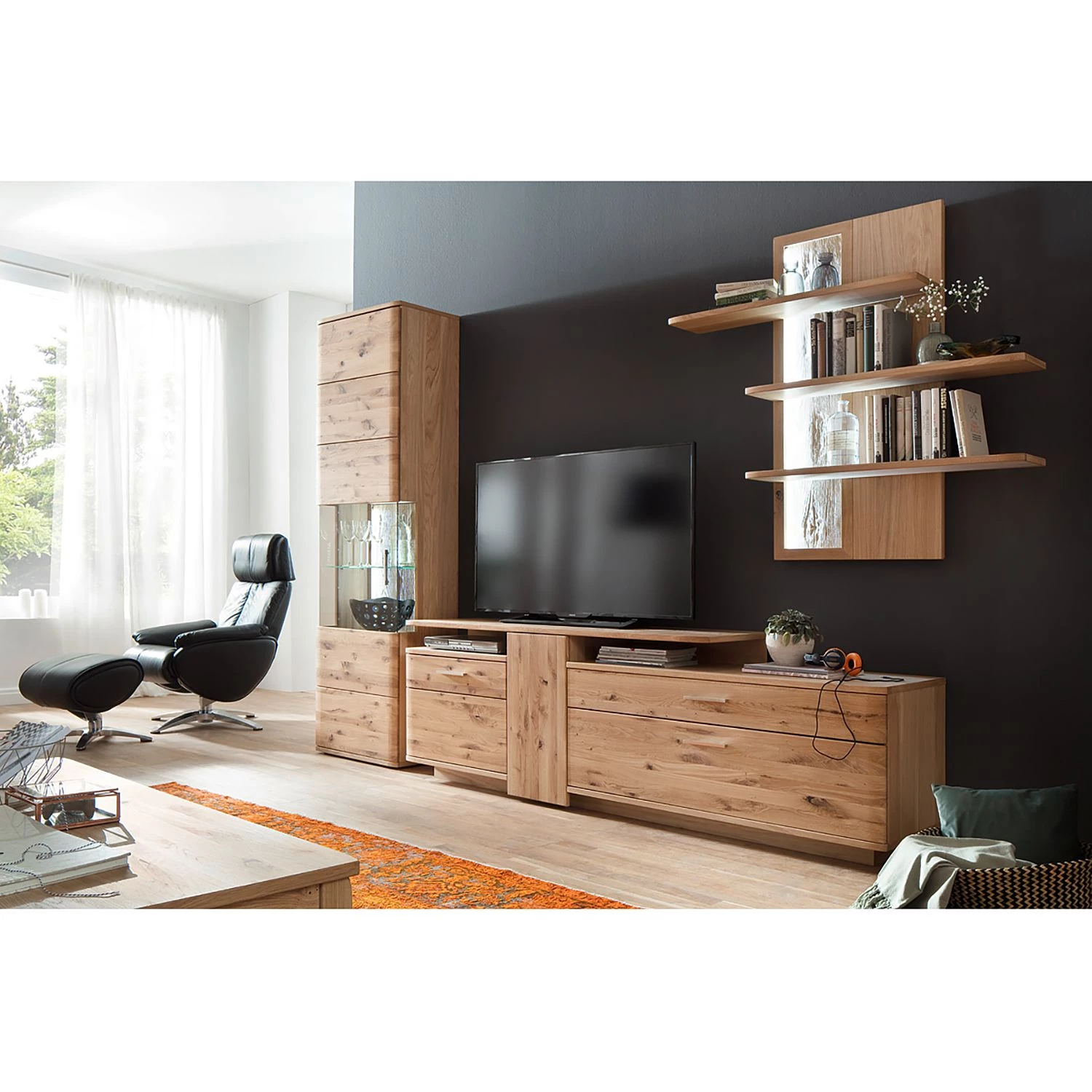 Naturoo Étagère suspendue Ristiina - imitation chêne Bianco 2 Naturoo Étagère suspendue Ristiina - imitation chêne Bianco – Image 2